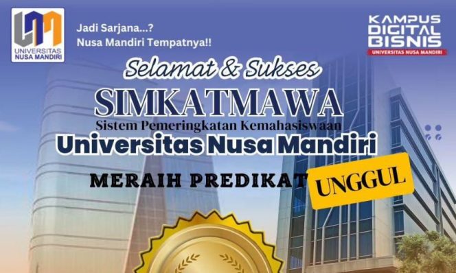 
					Universitas Nusa Mandiri Raih Predikat Unggul