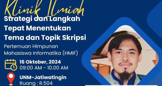 
					Prodi Informatika Buka Klinik Ilmiah