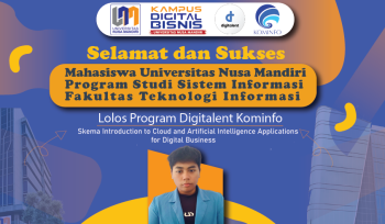 Mahasiswa Prodi Sistem Informasi Berhasil Lolos Digitalent Scholarship