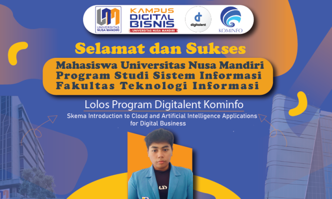 
					Mahasiswa Prodi Sistem Informasi Berhasil Lolos Digitalent Scholarship