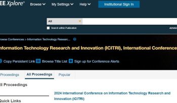 Publikasi Artikel Kini Tersedia di IEEE Xplore
