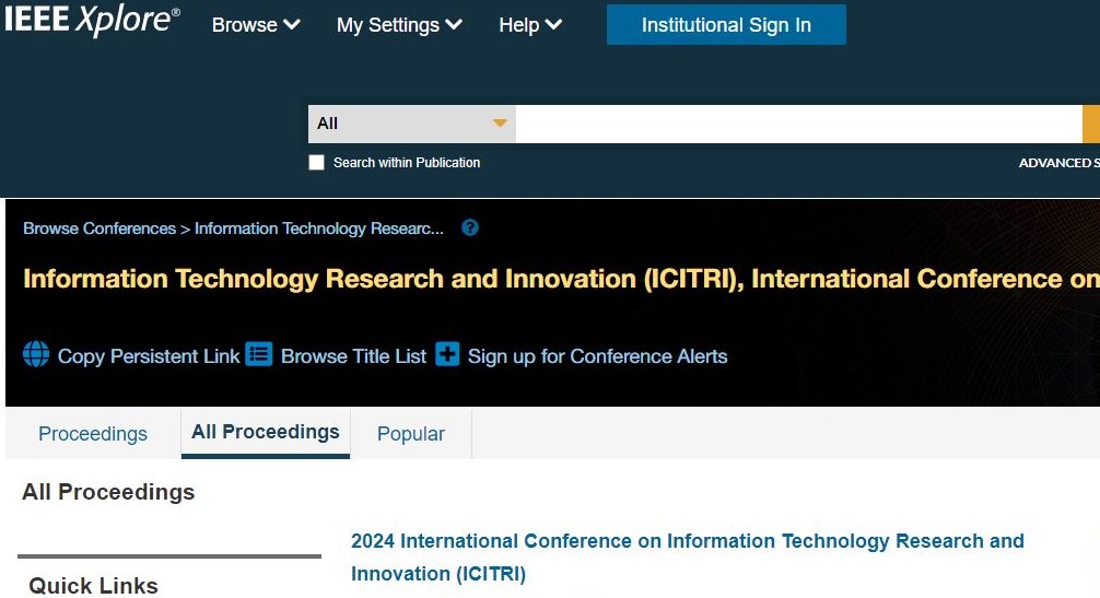 Publikasi Artikel Kini Tersedia di IEEE Xplore