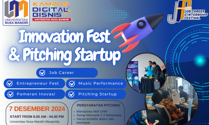 
					Innovation Festival dan Pitching Startup di JIF 2024