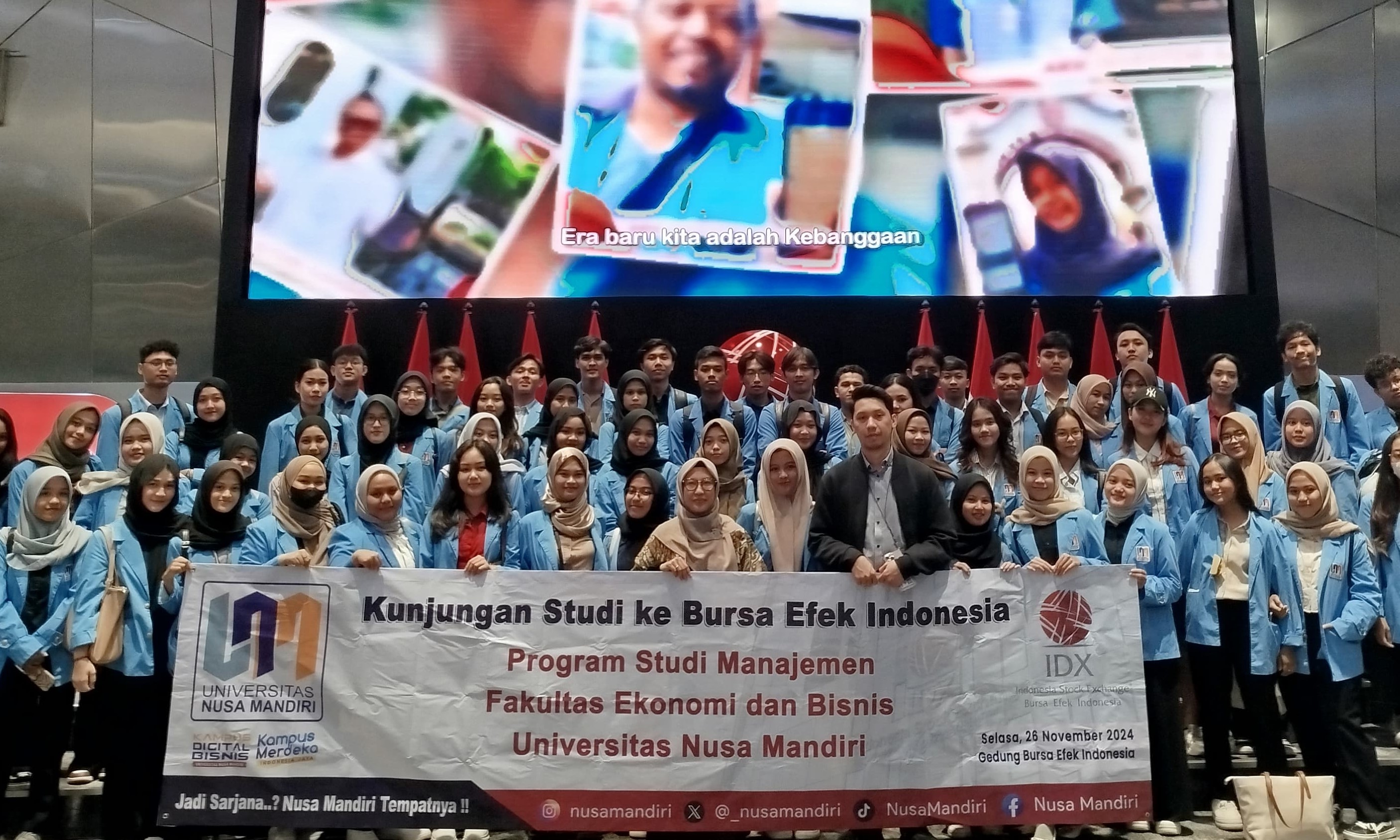 Prodi Manajemen UNM Sukseskan Kunjungan Studi ke Bursa Efek Indonesia