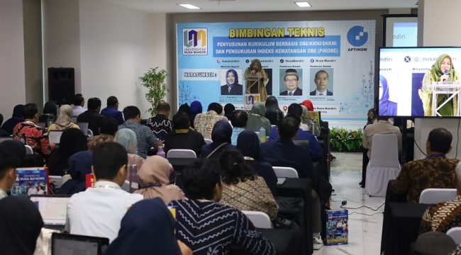 APTIKOM dan Universitas Nusa Mandiri Gelar Bimtek OBE dan PIKOBE