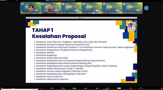 UNM Sukses Gelar BIMTEK PKM 2025