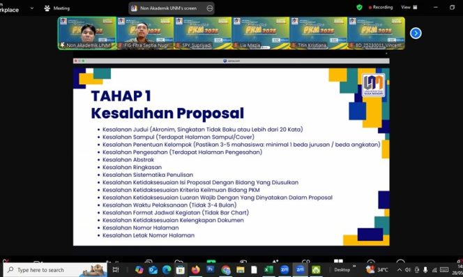 
					UNM Sukses Gelar BIMTEK PKM 2025