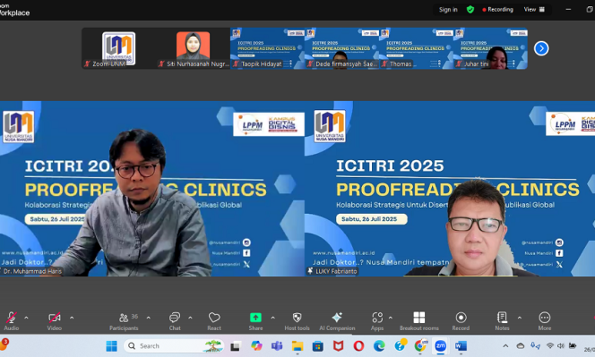 
					ICITRI 2025 Proofreading Clinic