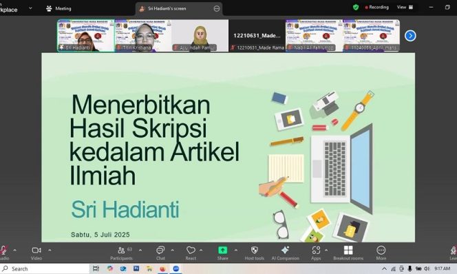 
					FTI UNM Gelar Webinar Publikasi Ilmiah
