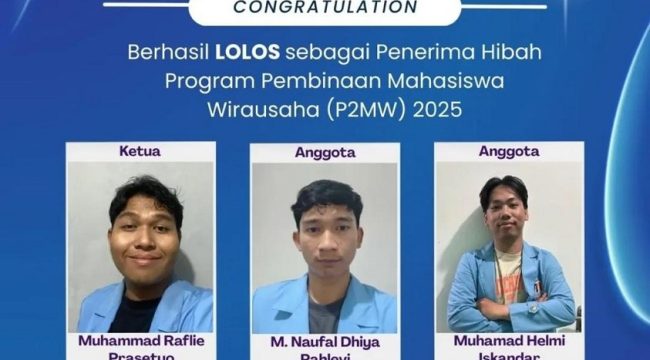 Mahasiswa UNM Raih Pendanaan P2MW 2025