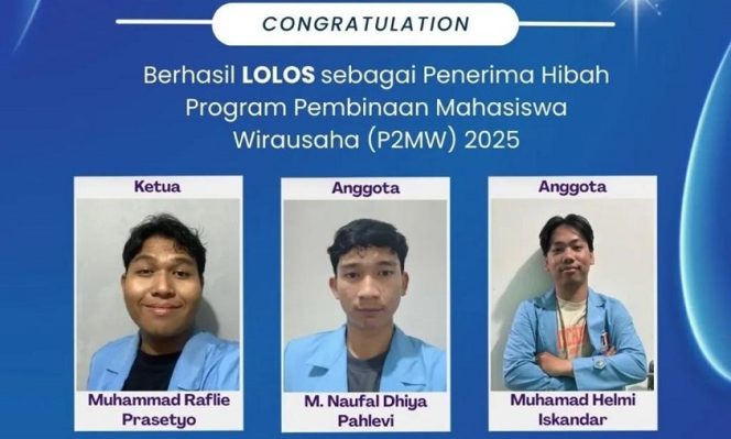 
					Mahasiswa UNM Raih Pendanaan P2MW 2025