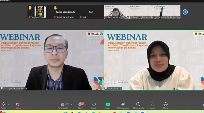 Pustakawan UNM Hadiri Webinar Transformasi