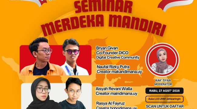 UNM Kampus Jatiwaringin Akan Gelar Seminar Merdeka Mandiri
