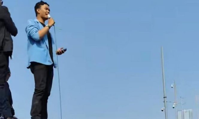 
					Aksi Damai Mahasiswa UNM Guncang Jakarta