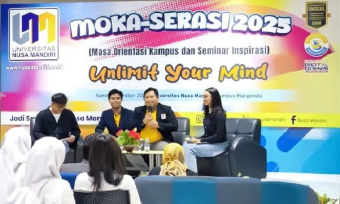 
					Universitas Nusa Mandiri Bekali Mahasiswa Baru dengan Program Karier dan Magang Inovatif di MOKA 2025