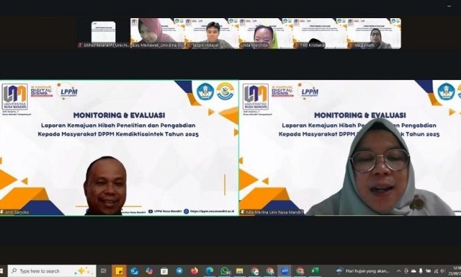 
					LPPM Universitas Nusa Mandiri Dorong Kualitas Pengabdian Dosen Lewat Monev Hibah DPPM Kemdiktisaintek 2025