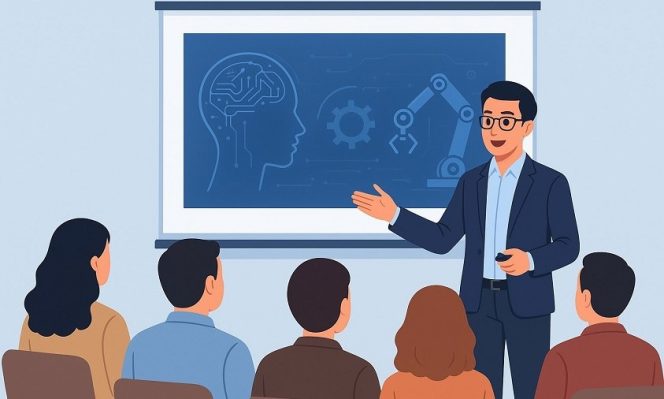 
					Mahasiswa Magister UNM Ditantang Kuasai Tren Riset AI