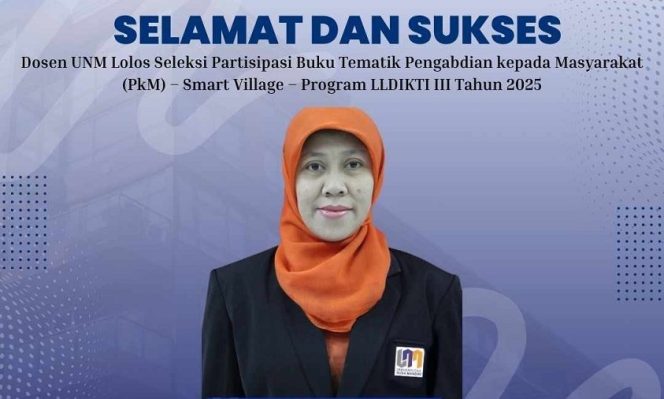 
					Bangun Ekonomi Cerdas, Dosen UNM Berhasil Masuk Buku Tematik Smart Village 2025