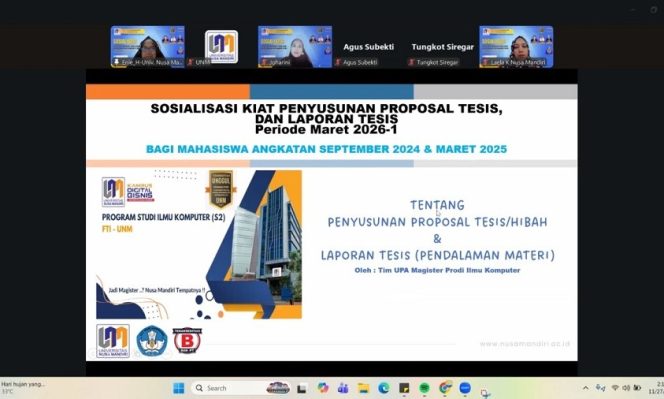 
					UNM Perkuat Pembinaan Tesis untuk Mahasiswa S2 Ilmu Komputer