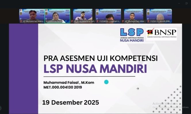 
Mahasiswa Universitas Nusa Mandiri Ikuti Sosialisasi Sertifikasi Analis Program