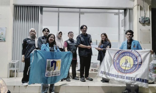 
BEM Universitas Nusa Mandiri Salurkan Donasi untuk Korban Bencana di Pulau Sumatera