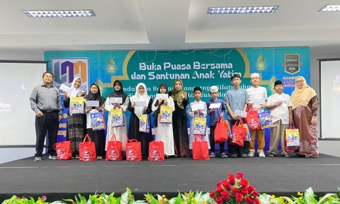 
UNM Santuni Yatim Bersama Lazgis, Wujud Kepedulian Kampus di Bulan Ramadan