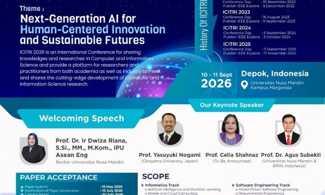 
					ICITRI 2026 UNM Hadirkan Pakar Jepang Prof Nogami, Siap Kupas AI Masa Depan, Daftar Sekarang!