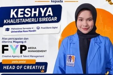 Mahasiswa Bisnis Digital UNM Sudah Jadi Head of Creative!