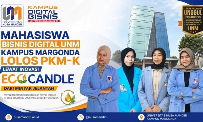 
					Minyak Jelantah Jadi Cuan? Mahasiswa UNM Margonda Lolos PKM Nasional Lewat ECOCANDLE