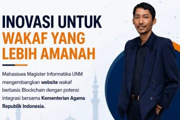 Mahasiswa Magister UNM Ciptakan Website Wakaf Berbasis Blockchain