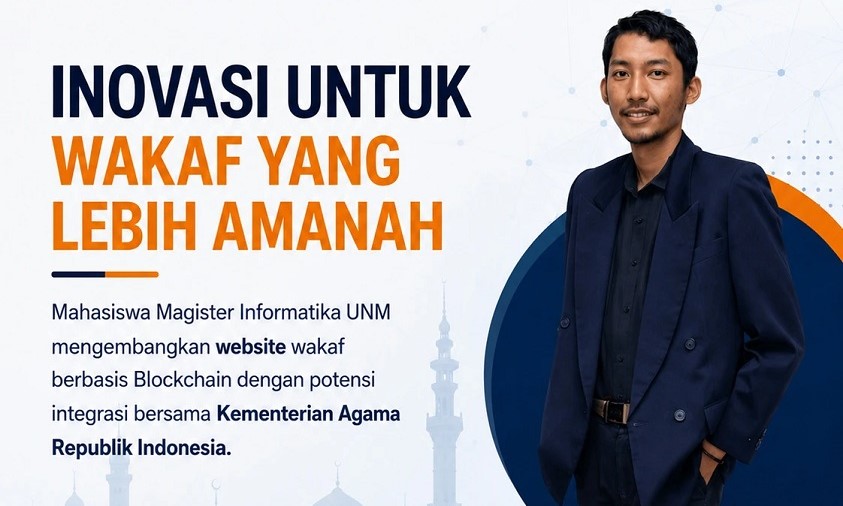 Mahasiswa Magister UNM Ciptakan Website Wakaf Berbasis Blockchain, Dorong Transparansi Pengelolaan Wakaf Mahasiswa Magister UNM Ciptakan Website Wakaf Berbasis Blockchain