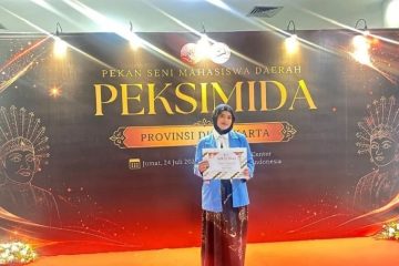 Mahasiswi Universitas Nusa Mandiri Raih Juara PEKSIMIDA DKI 2026