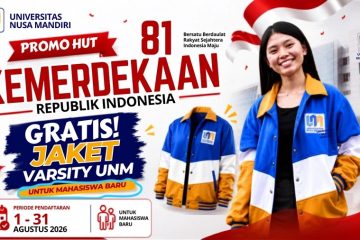 Universitas Nusa Mandiri Bagikan Jaket Varsity Gratis