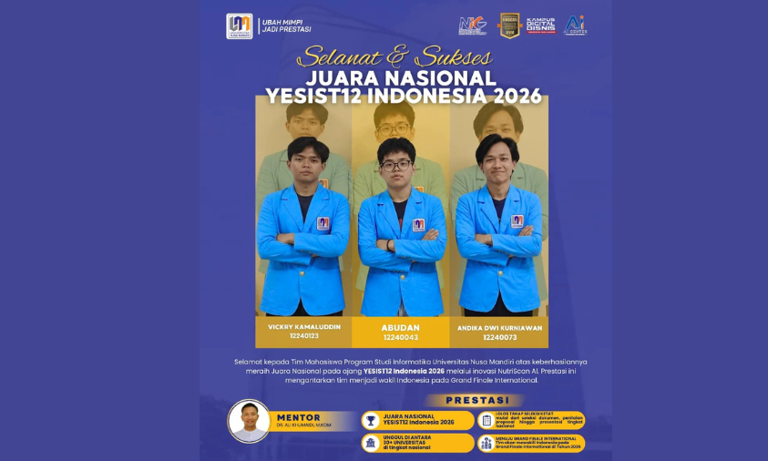Tim NutriScan UNM Siap Berlaga di Grand Finale YESIST12 2026 juara nasional yesist12 indonesia 2026