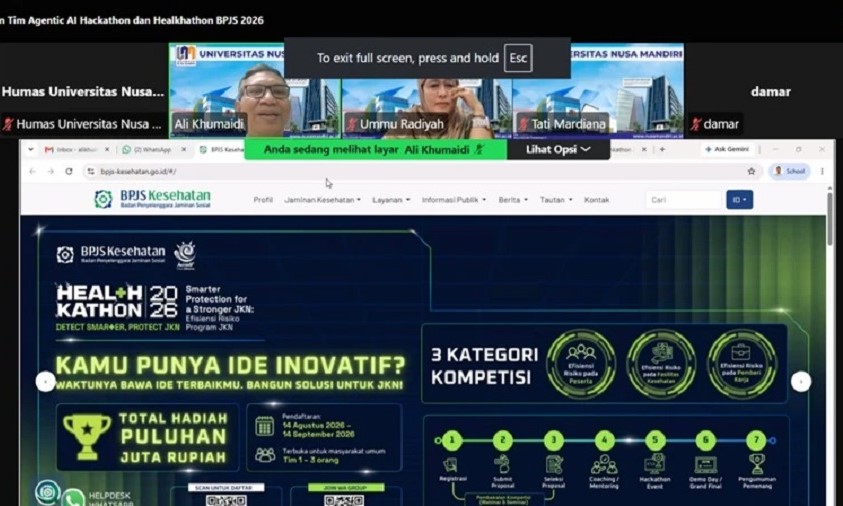UNM Sukses Gelar Sosialisasi Competitions Agentic AI dan Healthkathon 2026 UNM Sukses Gelar Sosialisasi Competitions Agentic AI