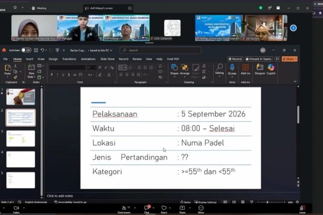 UNM Matangkan Rektor Cup 2026