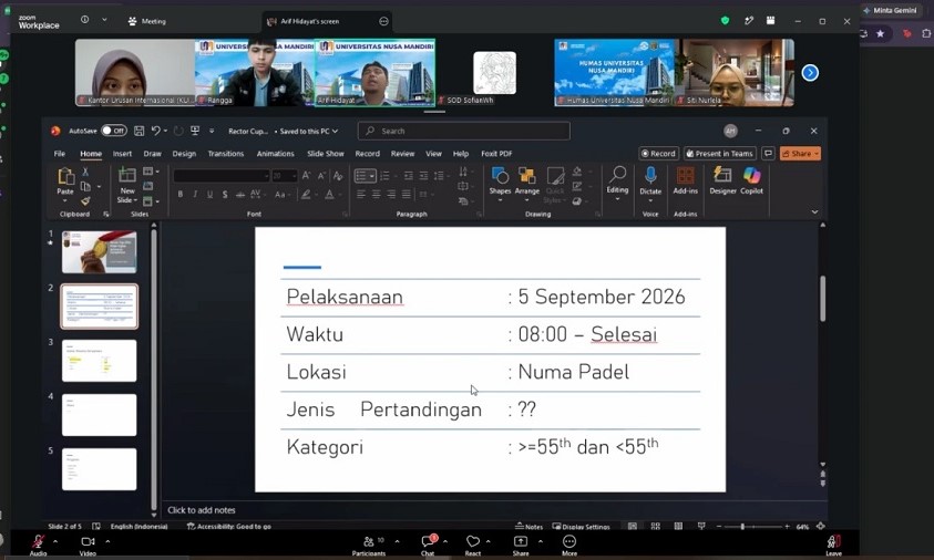 UNM Matangkan Rektor Cup 2026, Siapkan Kompetisi Padel Antarperguruan Tinggi UNM Matangkan Rektor Cup 2026