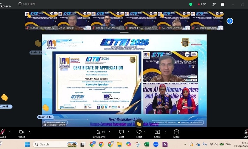 ICITRI 2026: Guru Besar UNM Soroti Inovasi AI Berbasis Kemanusiaan Guru Besar UNM Soroti Inovasi AI