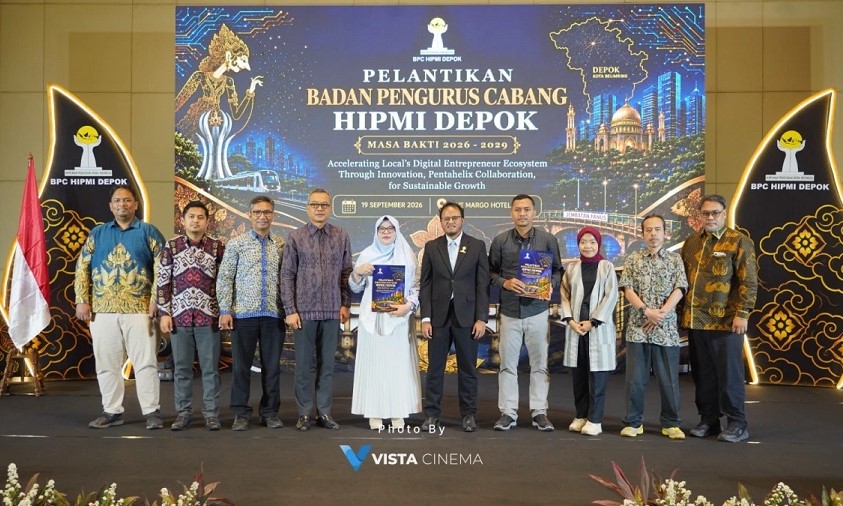 Dukung Sinergi Dunia Usaha, Universitas Nusa Mandiri Hadiri Pelantikan BPC HIPMI Depok Universitas Nusa Mandiri Hadiri Pelantikan BPC HIPMI Depok