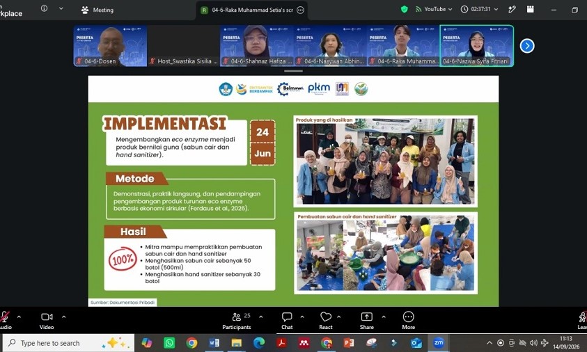 Melalui PKP2, Tim EcoWorth Universitas Nusa Mandiri Siap Menuju PIMNAS 2026 Tim EcoWorth Universitas Nusa Mandiri