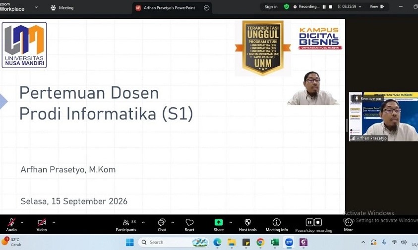 Prodi Informatika UNM Gelar Pertemuan Dosen Persiapkan Perkuliahan Semester Gasal 2026/2027 Prodi Informatika UNM Gelar Pertemuan Dosen