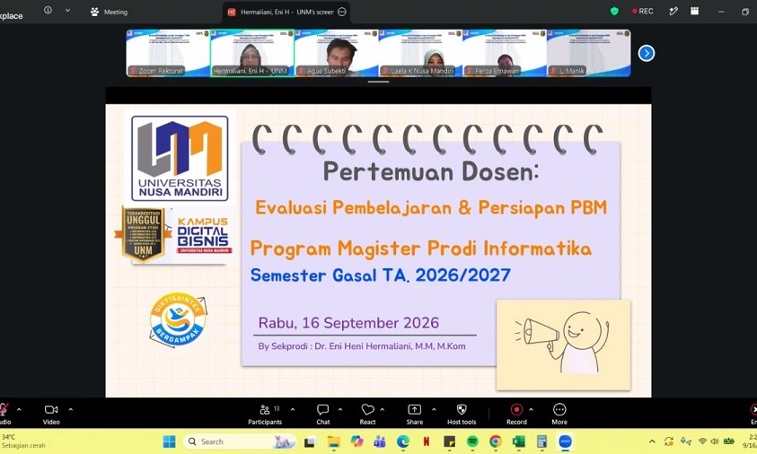 Prodi Informatika Program Magister UNM Gelar Evaluasi Pembelajaran dan Bahas Kurikulum K-25 Prodi Informatika Program Magister UNM Gelar Evaluasi Pembelajaran