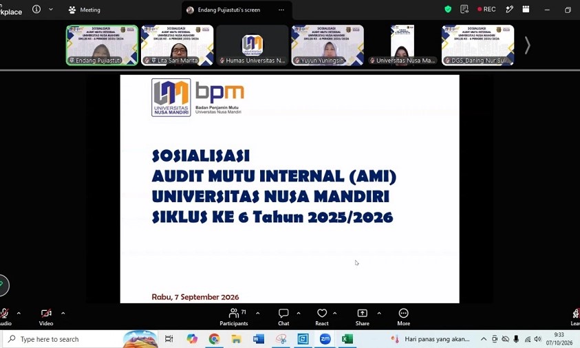 Sosialisasi Audit Mutu Internal Siklus Ke-6