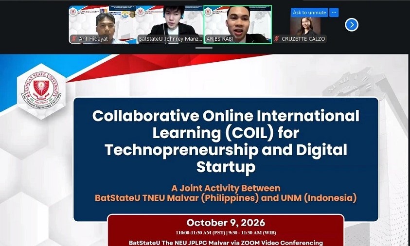 UNM dan BatStateU Resmi Buka Program COIL Technopreneurship 2026 Program COIL Technopreneurship 2026
