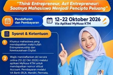 UNM Buka Pendaftaran Seminar Wajib Kewirausahaan 2026