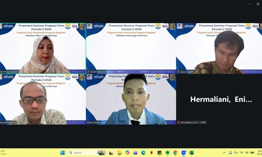Magister Informatika UNM Sukses Gelar Seminar Proposal Tesis